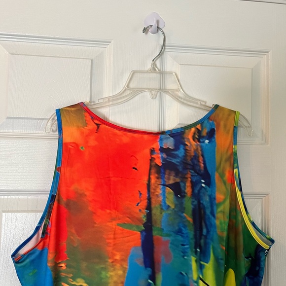 Women's Plus Size Bodycon Holiday Vacation Beach Summer Party Tank Dress 16W 20W - Picture 9 of 10